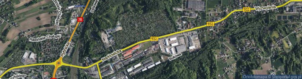 Zdjęcie satelitarne Marklowicka ul.